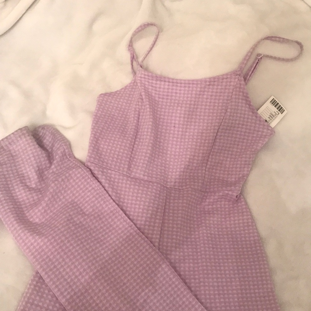 Urban Outfitters lavender cotton jumpsuit